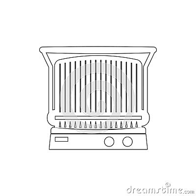 retro radio apparatus icon. Element of cyber security for mobile concept and web apps icon. Thin line icon for website design and Stock Photo