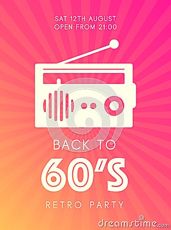 Retro-radio copy Vector Illustration