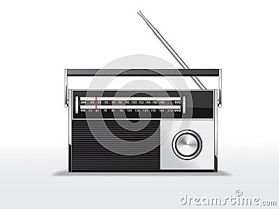 Retro radio Vector Illustration