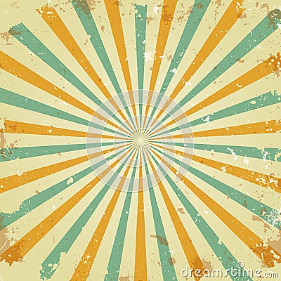 Retro rays background Vector Illustration