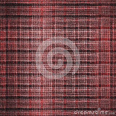 Retro red black buffalo plaid check seamless pattern. Traditional american country lumberjack style. Rustic square Stock Photo