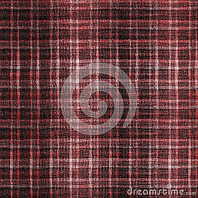 Retro red black buffalo plaid check seamless pattern. Traditional american country lumberjack style. Rustic square Stock Photo