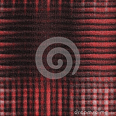 Retro red black buffalo plaid check seamless pattern. Traditional american country lumberjack style. Rustic square Stock Photo