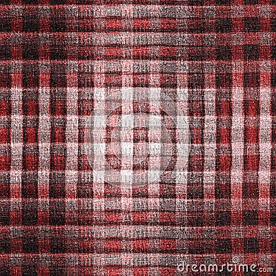 Retro red black buffalo plaid check seamless pattern. Traditional american country lumberjack style. Rustic square Stock Photo