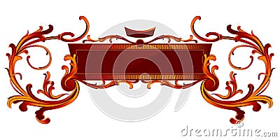 Retro royal banner Vector Illustration