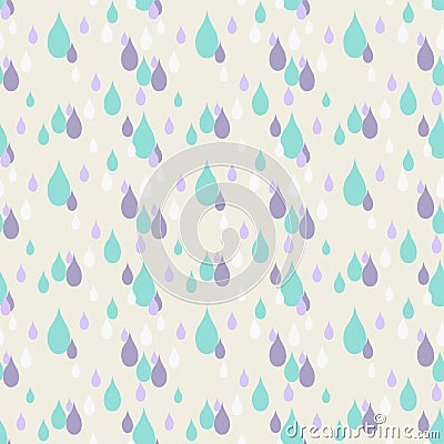 Retro seamless wallpaper background pastel chic colorful water d Vector Illustration