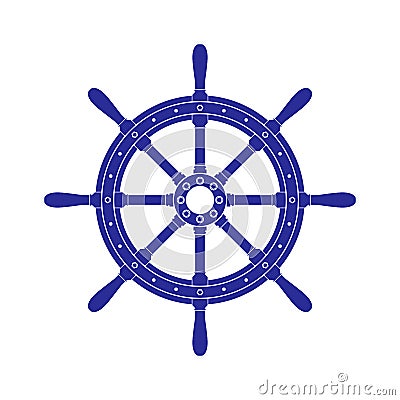Handwheel ship control Stock Photo