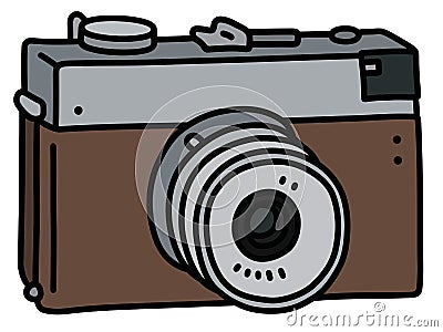 The retro simple photographic camera Vector Illustration