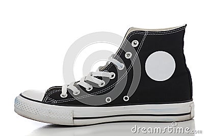 Retro sneaker on a white background Stock Photo