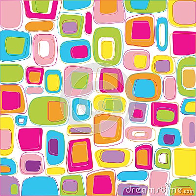 Retro squares Vector Illustration