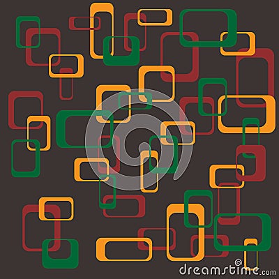 Retro squares background Vector Illustration