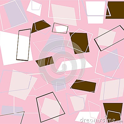 Retro squares in pink Vector Illustration