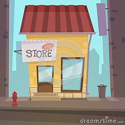 Retro Store Vector Illustration