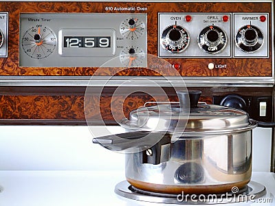 Retro Stove Top Stock Photo