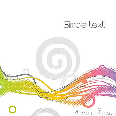 Retro style abstract image. Vector Vector Illustration