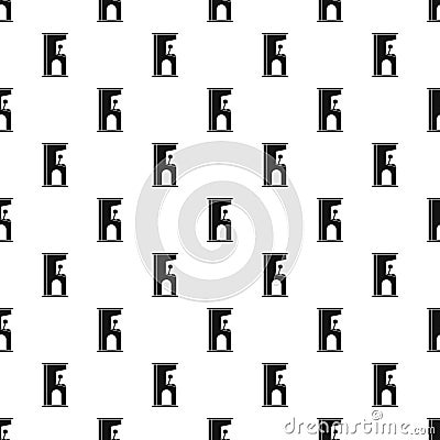 Retro style arcade game machine pattern Vector Illustration