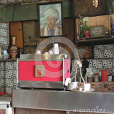 Retro styled cafe Editorial Stock Photo