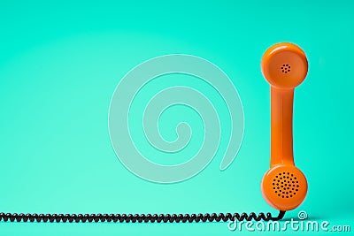 Retro styled phone Stock Photo