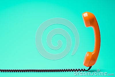 Retro styled phone Stock Photo