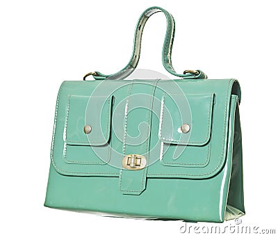 Retro styled woman`s purse Stock Photo