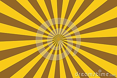 Retro Sunburst ray in vintage style. Abstract comic book background. Stock Photo