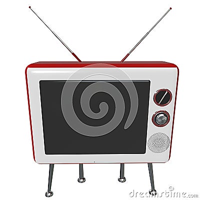 Retro Television Stock Photo