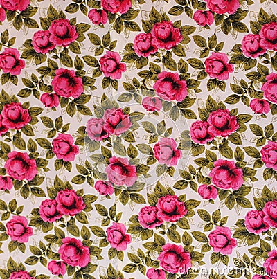 Retro textile pattern Stock Photo