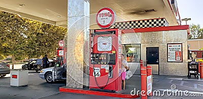 Vons retro gas station Editorial Stock Photo