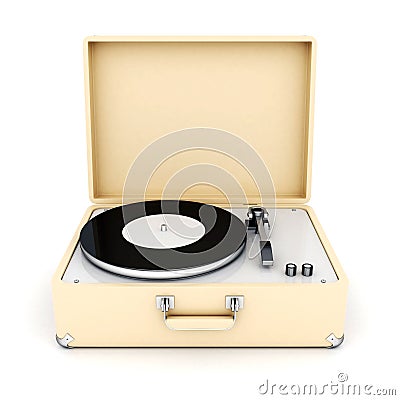 Retro turntable Stock Photo