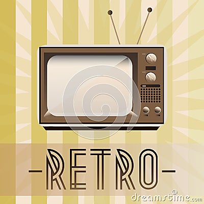 Retro TV Vector Illustration