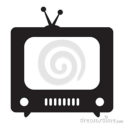 Retro TV icon Vector Illustration