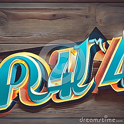 914 Retro Typography: A retro and vintage-inspired background featuring retro typography in retro colors that evoke a sense of n Stock Photo