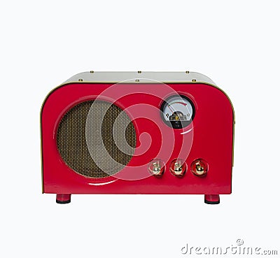 Retro vintage guitar amp Stock Photo