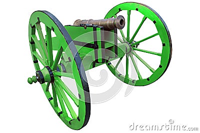 retro vintage gunpowder cannon dates to the 17th century Stock Photo