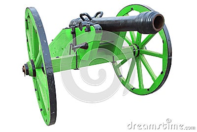 retro vintage gunpowder cannon dates to the 17th century Stock Photo