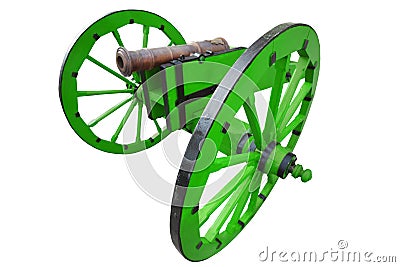 retro vintage gunpowder cannon dates to the 17th century Stock Photo