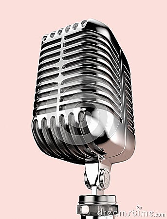 A retro vintage microphone Editorial Stock Photo