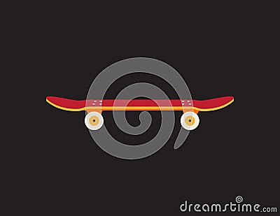 Retro vintage skateboard icon Vector Illustration