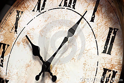 Retro wall clock Stock Photo