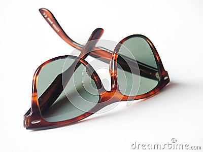 Retro wayfarer sunglasses Stock Photo