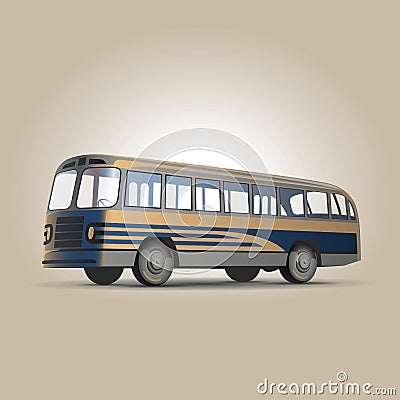 Retrobus Vector Illustration