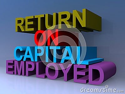 Return on capital employed Stock Photo