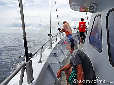 Returning to Port After a Slow Day of Fishing Editorial Stock Photo