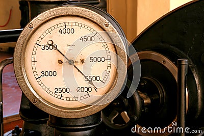 Rev counter Stock Photo