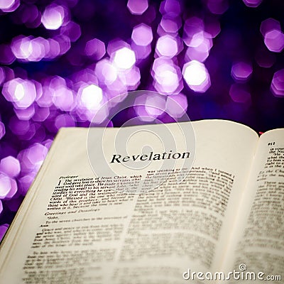 Revelation page Stock Photo