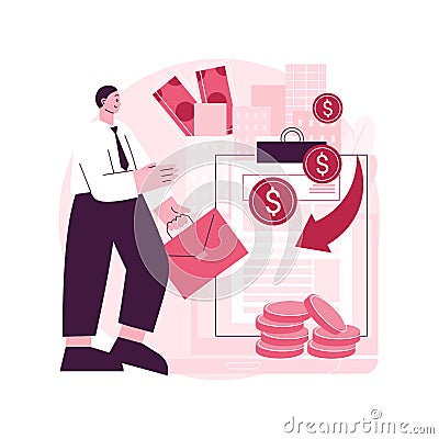 Revenue agency abstract concept vector illustration. Vector Illustration