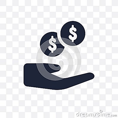 Revenue transparent icon. Revenue symbol design from Business co Vector Illustration