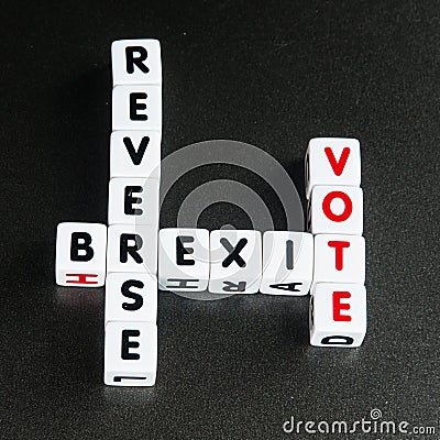 Reverse Brexit vote Stock Photo