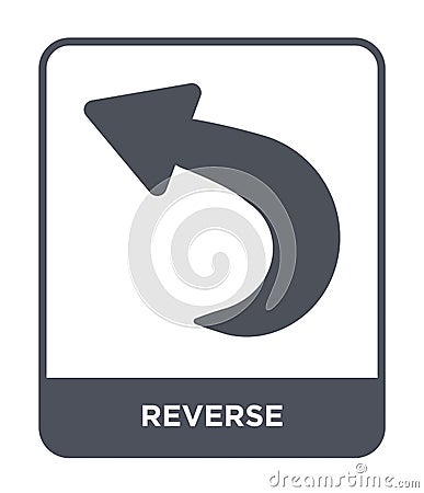 reverse icon in trendy design style. reverse icon isolated on white background. reverse vector icon simple and modern flat symbol Vector Illustration