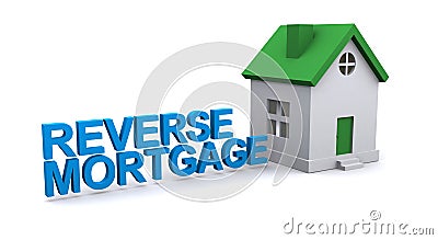 Reverse mortgage sign Stock Photo